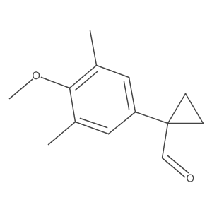 1-(4-Methoxy-3,5-dimethylphenyl)cyclopropane-1-carbaldehyde Structure