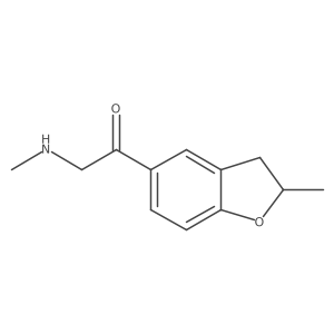 1-(2-Methyl-2,3-dihydro-1-benzofuran-5-yl)-2-(methylamino)ethan-1-one Structure