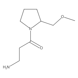 3-Amino-1-(2-(methoxymethyl)pyrrolidin-1-yl)propan-1-one Structure