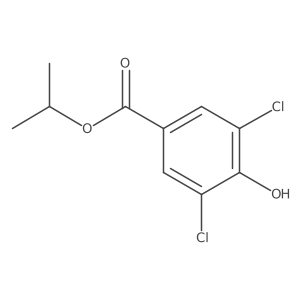 Isopropyl 3,5-dichloro-4-hydroxybenzoate结构式