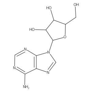 (2R,3R,4S,5R)-2-[6-amino(8-(1)(3)C)-9H-purin-9-yl]-5-(hydroxymethyl)oxolane-3,4-diol结构式