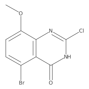 5-Bromo-2-chloro-8-methoxyquinazolin-4(3H)-one Structure