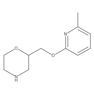 2-{[(6-Methylpyridin-2-yl)oxy]methyl}morpholine Structure