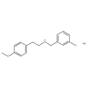 N-(3-chlorobenzyl)-2-(4-methoxyphenyl)ethanamine hydrobromide Structure
