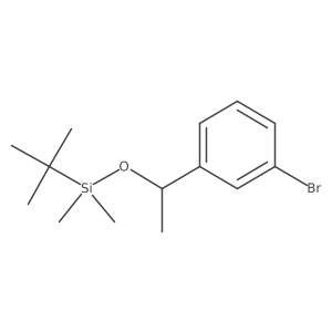 3-Bromo-a-methylbenzyl alcohol, tert-butyldimethylsilyl ether Structure