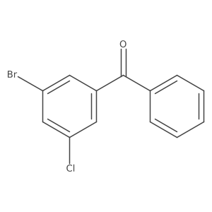 (3-Bromo-5-chlorophenyl)(phenyl)methanone Structure