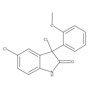 3,5-Dichloro-3-(2-methoxyphenyl)indolin-2-one结构式