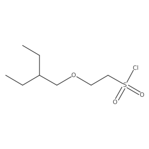 2-(2-Ethylbutoxy)ethane-1-sulfonyl chloride Structure