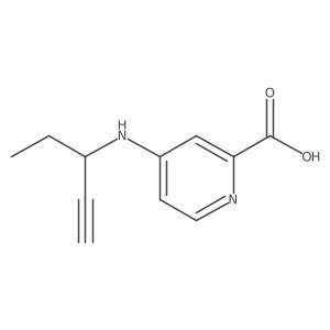 4-[(Pent-1-yn-3-yl)amino]pyridine-2-carboxylic acid结构式