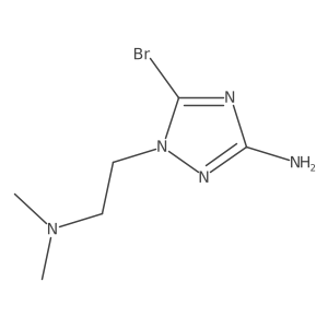 5-Bromo-1-[2-(dimethylamino)ethyl]-1H-1,2,4-triazol-3-amine结构式