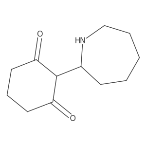 2-(Azepan-2-yl)cyclohexane-1,3-dione结构式