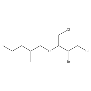1-[(3-Bromo-1,4-dichlorobutan-2-yl)oxy]-2-methylpentane结构式