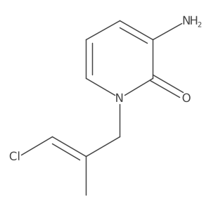 3-Amino-1-(3-chloro-2-methylprop-2-en-1-yl)-1,2-dihydropyridin-2-one Structure