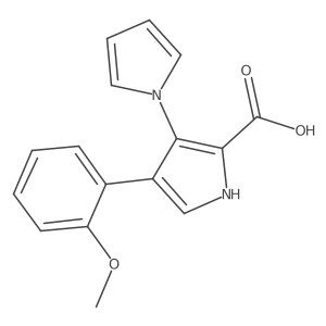 4'-(2-Methoxyphenyl)-1'H-[1,3'-bipyrrole]-2'-carboxylic acid Structure