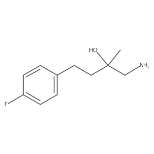 1-Amino-4-(4-fluorophenyl)-2-methylbutan-2-ol结构式