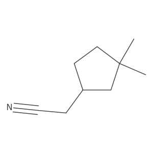 2-(3,3-Dimethylcyclopentyl)acetonitrile结构式