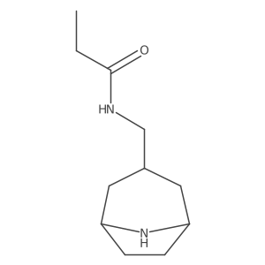N-({8-azabicyclo[3.2.1]octan-3-yl}methyl)propanamide结构式
