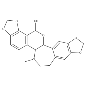 (5bR,13bS,15R)-5b,6,7,8,13b,15-Hexahydro-6-methyl[1,3]dioxolo[4,5-h]-1,3-dioxolo[7,8][2]benzopyrano[3,4-a][3]benzazepin-15-ol结构式