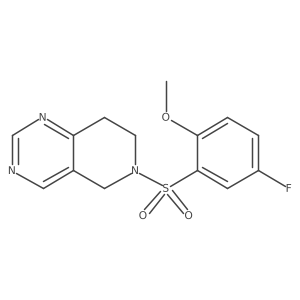 6-((5-Fluoro-2-methoxyphenyl)sulfonyl)-5,6,7,8-tetrahydropyrido[4,3-d]pyrimidine Structure