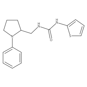 1-((1-Phenylpyrrolidin-2-yl)methyl)-3-(thiophen-2-yl)urea Structure