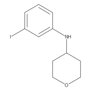 N-(3-iodophenyl)oxan-4-amine Structure