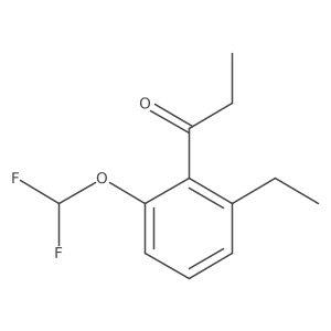 1-(2-(Difluoromethoxy)-6-ethylphenyl)propan-1-one Structure