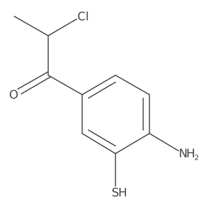 1-(4-Amino-3-mercaptophenyl)-2-chloropropan-1-one结构式