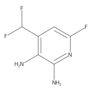 4-(Difluoromethyl)-6-fluoropyridine-2,3-diamine结构式