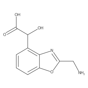 2-(Aminomethyl)-4-(carboxy(hydroxy)methyl)benzo[d]oxazole结构式