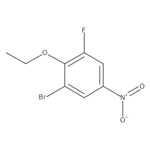 1-Bromo-2-ethoxy-3-fluoro-5-nitrobenzene结构式