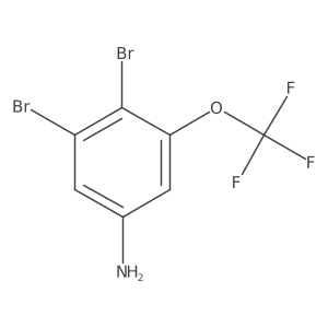 3,4-Dibromo-5-(trifluoromethoxy)aniline Structure