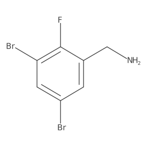 3,5-Dibromo-2-fluorobenzylamine结构式