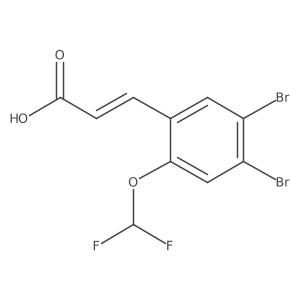 3-(4,5-Dibromo-2-(difluoromethoxy)phenyl)acrylic acid结构式