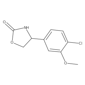 4-(4-Chloro-3-methoxyphenyl)-1,3-oxazolidin-2-one结构式