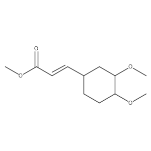 methyl (2E)-3-(3,4-dimethoxycyclohexyl)prop-2-enoate Structure