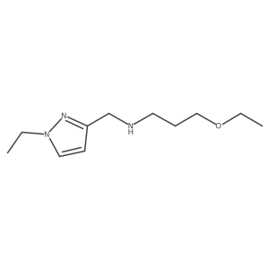 (3-ethoxypropyl)[(1-ethyl-1H-pyrazol-3-yl)methyl]amine Structure