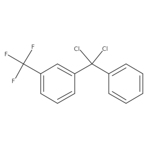 1-(Dichlorophenylmethyl)-3-(trifluoromethyl)benzene Structure