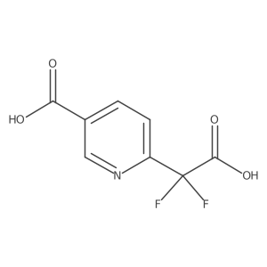 6-(Carboxydifluoromethyl)nicotinic acid结构式