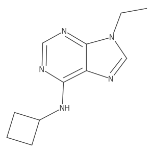 N-cyclobutyl-9-ethyl-9H-purin-6-amine Structure