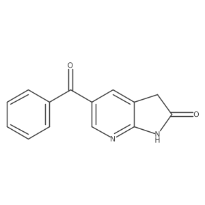 2h-Pyrrolo[2,3-b]pyridin-2-one,5-benzoyl-1,3-dihydro- Structure