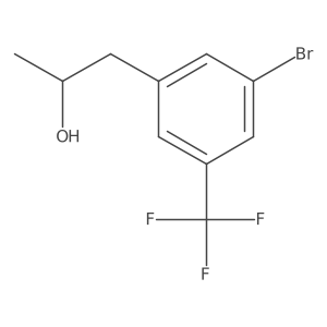 1-[3-Bromo-5-(trifluoromethyl)phenyl]propan-2-ol结构式