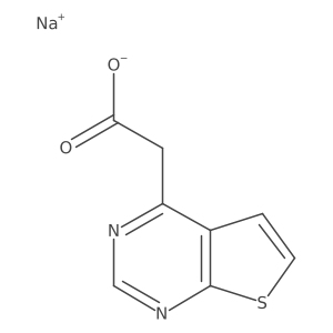 Sodium 2-{thieno[2,3-d]pyrimidin-4-yl}acetate Structure