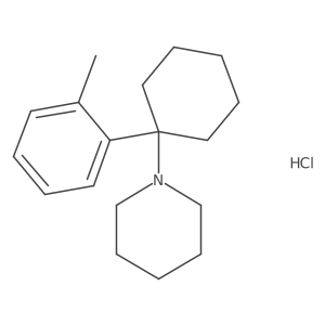 1-[1-(2-Methylphenyl)cyclohexyl]piperidine hydrochloride结构式
