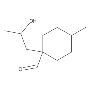 1-(2-Hydroxypropyl)-4-methylcyclohexane-1-carbaldehyde Structure
