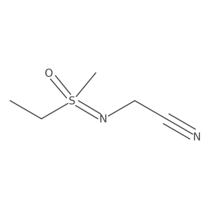 2-{[Ethyl(methyl)oxo-lambda6-sulfanylidene]amino}acetonitrile Structure