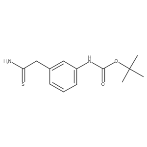 Tert-butyl n-[3-(carbamothioylmethyl)phenyl]carbamate Structure