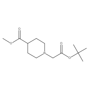 Methyl 1-(2-tert-butoxy-2-oxoethyl)piperidine-4-carboxylate结构式