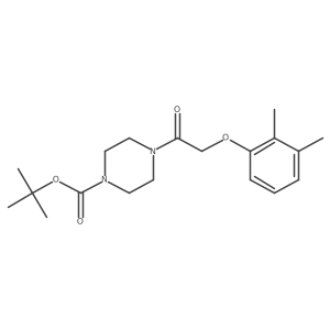 Tert-butyl 4-[2-(2,3-dimethylphenoxy)acetyl]piperazine-1-carboxylate结构式