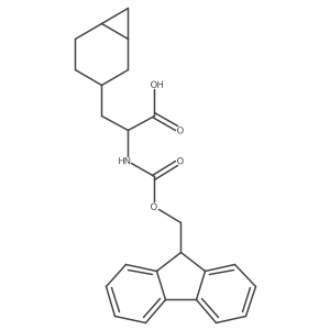 3-{bicyclo[4.1.0]heptan-3-yl}-2-({[(9H-fluoren-9-yl)methoxy]carbonyl}amino)propanoic acid结构式