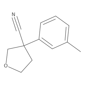 3-(3-Methylphenyl)oxolane-3-carbonitrile结构式